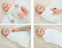 Пеленание новорожденного: способы, как правильно пеленать – пошаговая инструкция